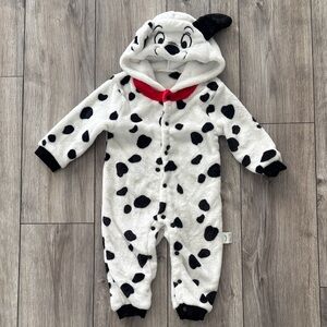Dalmatian-Inspired Kids Hooded‎ Footie Pajamas
